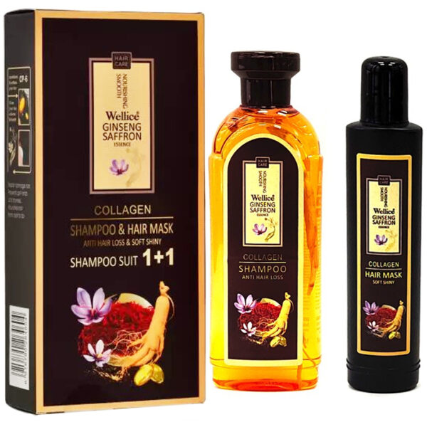 WELLICE Anti Hair Loss Shampoo 420 gm And Daily Shine Mask 100 ml (Combo)  (2 Items in the set)